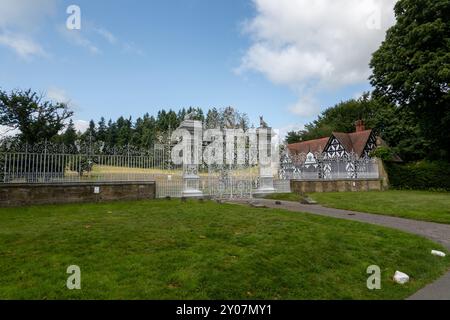 Porta del castello al castello di Chirk Foto Stock