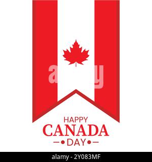 Banner del buon Canada Day Illustrazione Vettoriale