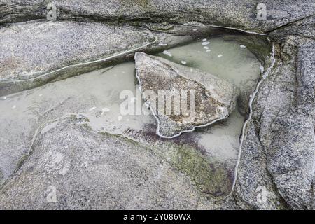 Lago delle maree, Vestvagoey, Nordland, Loofoten, Norvegia, marzo 2015, Europa Foto Stock
