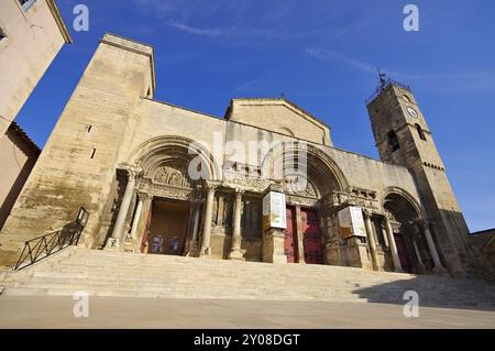 Chiesa dell'Abbazia di Saint-Gilles, Provenza, Abbazia di Saint-Gilles, Provenza in Francia Foto Stock