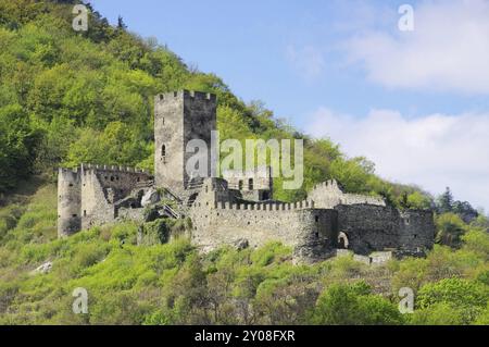 Edificio posteriore in rovina di Spitz, edificio posteriore in rovina del castello di Spitz 06 Foto Stock