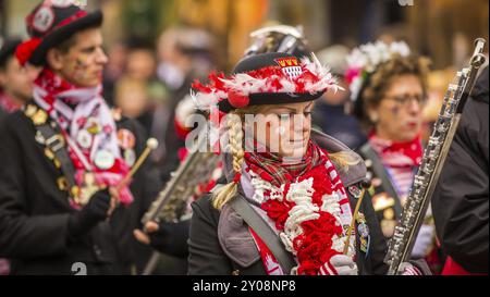 COLONIA, GERMANIA, 3 marzo: Partecipanti alla sfilata di Carnevale del 3 marzo 2014 a Colonia, Germania, Europa Foto Stock