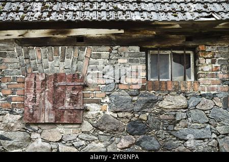 Dettaglio di una vecchia casa Foto Stock