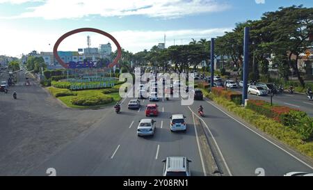 Tangerang, Indonesia - Giu 7, 2023: Stabilito scatto della segnaletica gigante BSD City Foto Stock