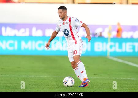 Firenze, Italia. 1 settembre 2024. Gianluca Caprari dell'AC Monza durante la partita di serie A Enilive tra ACF Fiorentina e AC Monza allo Stadio Artemio Franchi il 1 settembre 2024 a Firenze. Crediti: Giuseppe Maffia/Alamy Live News Foto Stock
