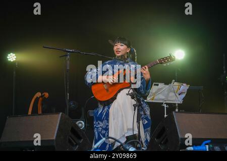 Dorset, Regno Unito. Domenica, 1 settembre, 2024. Ichiko Aoba si esibisce al festival End of the Road del 2024 ai Larmer Tree Gardens nel Dorset. Data foto: Domenica 1 settembre 2024. Il credito fotografico dovrebbe essere: Richard Gray/Alamy Live News Foto Stock