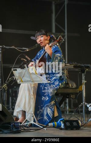 Dorset, Regno Unito. Domenica, 1 settembre, 2024. Ichiko Aoba si esibisce al festival End of the Road del 2024 ai Larmer Tree Gardens nel Dorset. Data foto: Domenica 1 settembre 2024. Il credito fotografico dovrebbe essere: Richard Gray/Alamy Live News Foto Stock