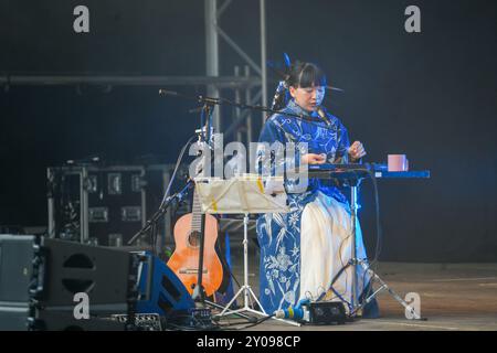 Dorset, Regno Unito. Domenica, 1 settembre, 2024. Ichiko Aoba si esibisce al festival End of the Road del 2024 ai Larmer Tree Gardens nel Dorset. Data foto: Domenica 1 settembre 2024. Il credito fotografico dovrebbe essere: Richard Gray/Alamy Live News Foto Stock