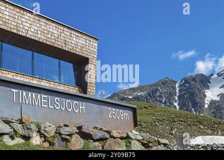 Sul Passo Rombo tra Austria e Italia Foto Stock