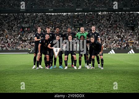 Torino, Italia. 1 settembre 2024. Schieramento durante la partita di calcio di serie A tra Juventus e Roma allo Stadio Allianz di Torino - domenica 1 settembre 2024. Sport - calcio . (Foto di Marco Alpozzi/Lapresse) credito: LaPresse/Alamy Live News Foto Stock