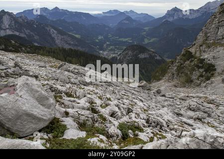 Escursioni in montagna in Austria, Loferer Steinberge Foto Stock