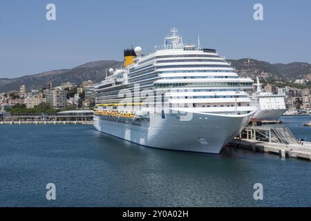 Crucero en el puerto de Palma, Maiorca, Isole baleari, spagna Foto Stock