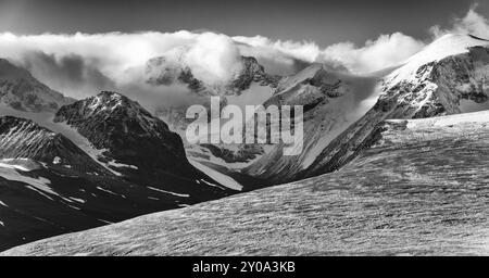 Veduta di Tarfaladalen, Kebnekaisefjaell, Norrbotten, Lapponia, Svezia, settembre 2012, Europa Foto Stock