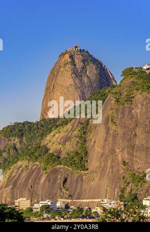 Sugar Loaf hill il più famoso turisc pointo di Rio de Janeiro Foto Stock