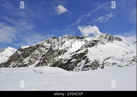 Paesaggio montano al passo dello Stelvio, alto Adige, montagne sullo Stelvio Foto Stock