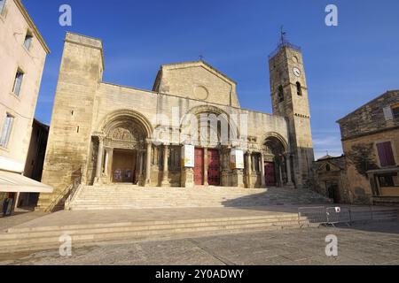 Chiesa dell'Abbazia di Saint-Gilles, Provenza, Abbazia di Saint-Gilles, Provenza in Francia Foto Stock