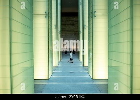 National Peace Memorial Hall for the Atomic Bomb Victims, chiude il Museo Memoriale della Pace di Nagasaki, Nagasaki, Giappone Foto Stock