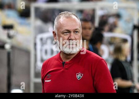 Rio, Brasile - 1° settembre 2024: Mano Menezes giocatore nella partita tra Fluminense e San Paolo per il Campionato brasiliano, 25° round a Maracana Foto Stock