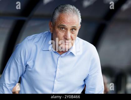 San Paolo, Brasile. 1 settembre 2024. Calcio - Campionato brasiliano - Corinthians x Flamengo - Stadio Neo Quimica Arena. Allenatore Tite di Flamengo prima della partita crediti: Vilmar Bannach/Alamy Live News Foto Stock