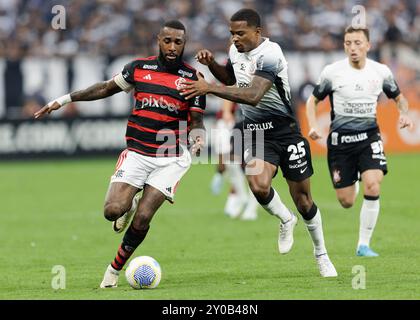 San Paolo, Brasile. 1 settembre 2024. Calcio - Campionato brasiliano - Corinthians x Flamengo - Stadio Neo Quimica Arena. Cacá di Corinthians durante la partita crediti: Vilmar Bannach/Alamy Live News Foto Stock