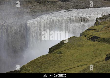 Dettifoss, la cascata più potente d'Europa. Islanda Foto Stock