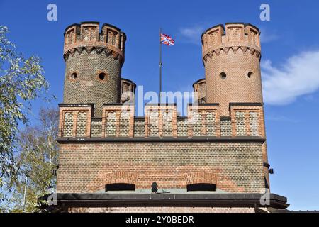 Friedrichsburg Gate, l'antico forte tedesco nella città di Koenigsberg. Kaliningrad (fino al 1946 Koenigsberg), Russia, Europa Foto Stock