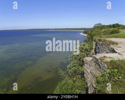 Scogliere di Lohusalu, Estonia, Europa Foto Stock