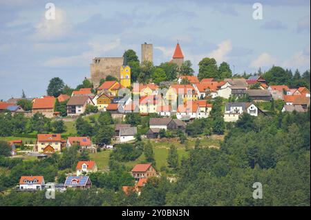Rovine di Leuchtenberg nell'alto Palatinato. Rovine di Leuchtenberg nel Palatinato Foto Stock