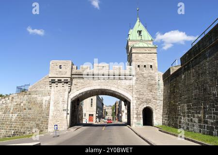 Quebec City, Canada, 15 agosto 2008: Porte Saint Louis (porta Saint Louis) è una delle porte della città di Quebec City, ma non è quella dell'origina Foto Stock