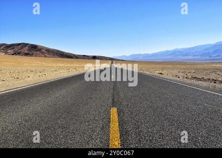 Strada nella Valle della Morte Foto Stock