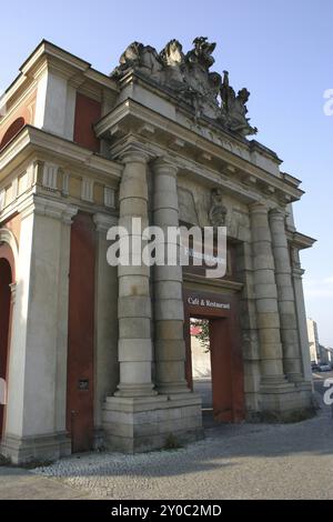 Ingresso al Potsdam Film Museum nelle scuderie storiche Foto Stock