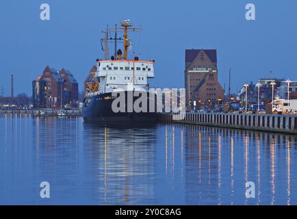 Porto di Rostock Foto Stock