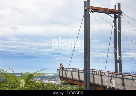 Sealy Lookout Forest Sky Pier Coffs Harbour New South Wales, Regno Unito, Europa Foto Stock