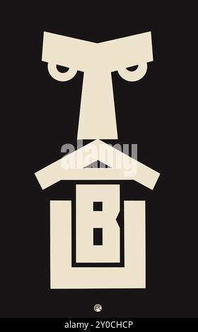 Julius Klinger (artista grafico austriaco 1876-1942) - TABU. Carta da sigarette e filtri pubblicitario poster 1919 - versione pulita Foto Stock