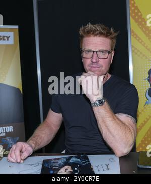 DORTMUND, GERMANIA, 8 dicembre 2019: Jake Busey (*1971, attore, musicista e produttore cinematografico americano, Starship Troopers, Stranger Things, The Predator) Foto Stock