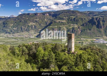 Itinerario dei tre Castelli, alto Adige Foto Stock