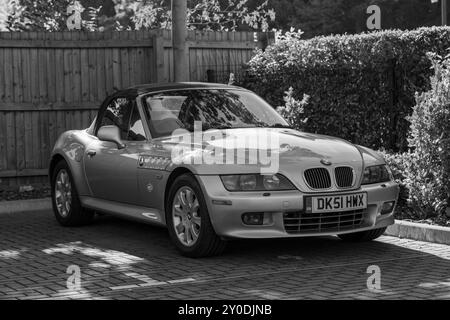 Z3, BMW, costruttore di automobili bavarese, roadster, 3 litri, 2 posti, 2 porte, anno di fabbricazione 2001, costruito in America, South Carolina, stabilimento, Spartanburg. Foto Stock