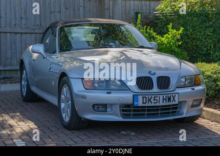 Z3, BMW, costruttore di automobili bavarese, roadster, 3 litri, 2 posti, 2 porte, anno di fabbricazione 2001, costruito in America, South Carolina, stabilimento, Spartanburg. Foto Stock