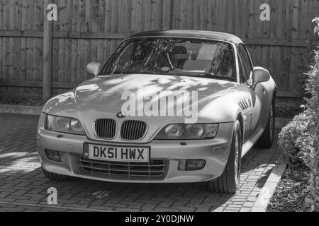 Z3, BMW, costruttore di automobili bavarese, roadster, 3 litri, 2 posti, 2 porte, anno di fabbricazione 2001, costruito in America, South Carolina, stabilimento, Spartanburg. Foto Stock