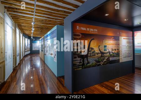 Laboratorio, Centro Paleontologico, Enciso, la Rioja, Spagna, Europa Foto Stock