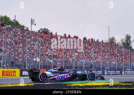 Pierre Gasly di Francia alla guida del (10) BWT Alpine F1 Team A524 durante la Formula 1 - Pirelli Gran Premio d'Italia 2024 - gara, Campionato di Formula 1 a Monza, Italia, 01 settembre 2024 Foto Stock