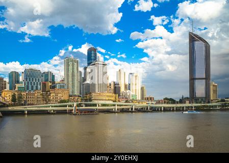 Scenario di Brisbane, la capitale del Queensland situata in Australia Foto Stock