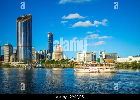 Scenario di Brisbane, la capitale del Queensland situata in Australia Foto Stock