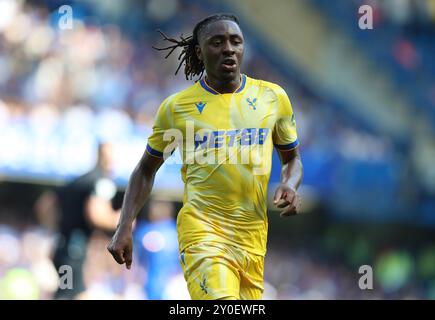 Eberechi Eze di Crystal Palace. - Chelsea contro Crystal Palace, Premier League, Stamford Bridge Stadium, Londra, Regno Unito - 1 settembre 2024. Solo per uso editoriale - si applicano restrizioni DataCo. Foto Stock