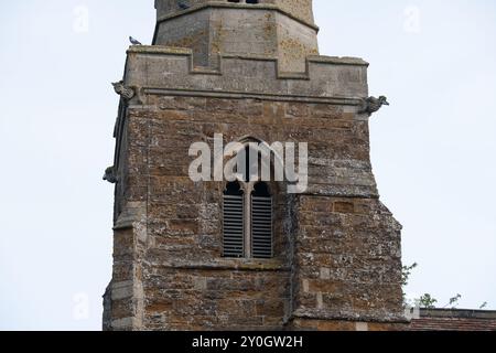 San Giovanni Evangelista Chiesa, Caldecott, Rutland, England, Regno Unito Foto Stock