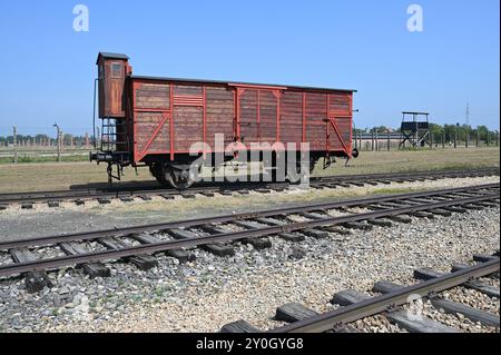 Auschwitz II-Birkenau vicino a Cracovia in Polonia. Foto Stock