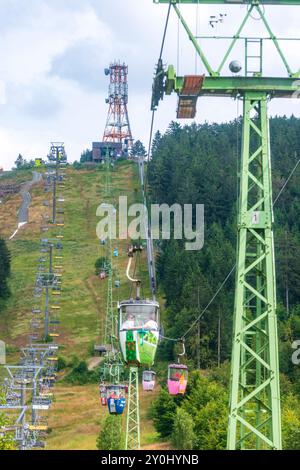 Goslar: Funivia Bocksberg-Seilbahn, frazione Hahnenklee-Bockswiese ad Harz, Niedersachsen, bassa Sassonia, Germania Foto Stock