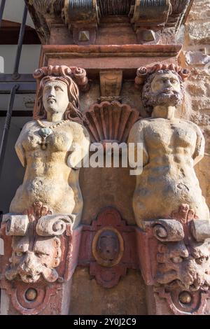 Braunschweig, Brunswick: Portale rinascimentale presso la casa "an der Martinikirche" 1 a, Niedersachsen, bassa Sassonia, Germania Foto Stock