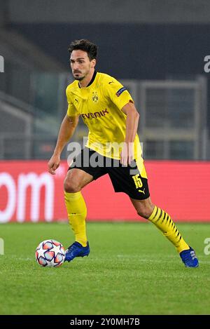 Roma, Italia. 20 ottobre 2020. Foto Fabrizio Corradetti/LaPresse20 ottobre 2020 Roma ( Italia) Sport calcio Lazio - Borussia Dortmund UEFA Champions League 2020-2021 - Stadio Olimpico di Roma nella foto: Mats Hummels (Borussia Dortmund) Photo Fabrizio Corradetti crediti: LaPresse/Alamy Live News Foto Stock