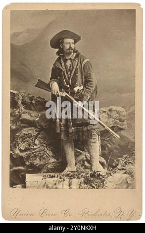 William F. 'Buffalo Bill' Cody ritratto in studio in equipaggiamento occidentale, circa 1875 Foto Stock